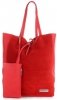 Kožené kabelka shopper bag Vittoria Gotti červená V602